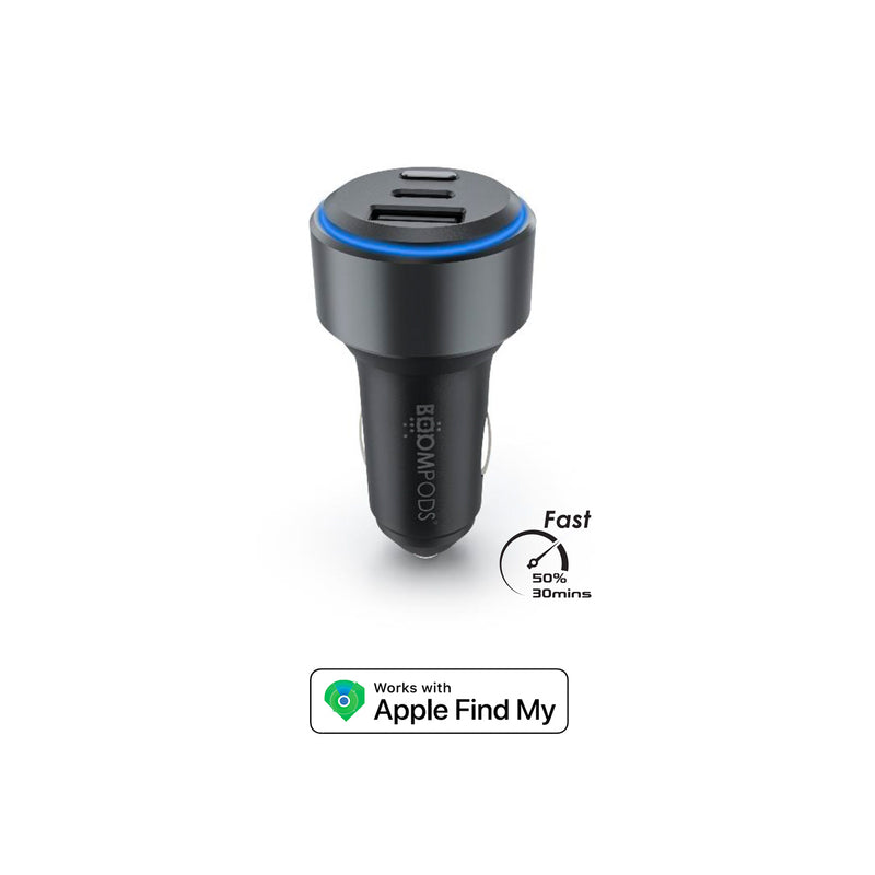 Boompods Boomtag Car Charger - Works with iOS