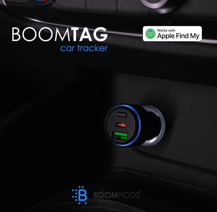 Boompods Boomtag Car Charger - Works with iOS