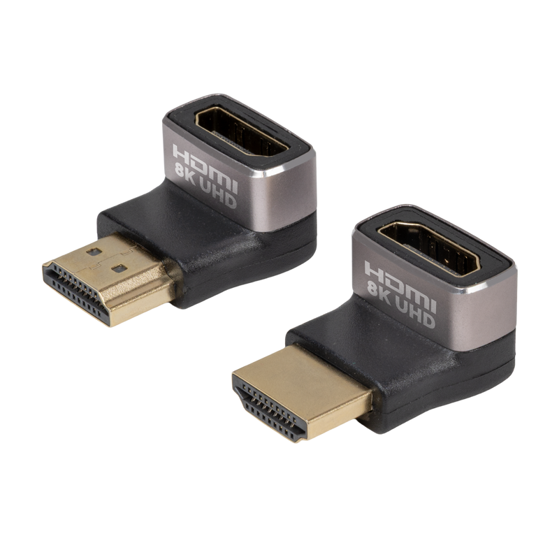 FURO 8K HDMI Adapter 90 degree M-F 2 Pack Up + Down 8K/60HZ 4K/120HZ