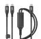 LOGiiX Piston Connect USB-C to 2x USB-C cable