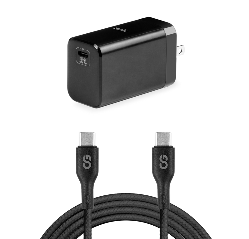 LOGiiX Nintendo Switch 2 Charging Kit 65W Charger + 2M USB C-C Cable