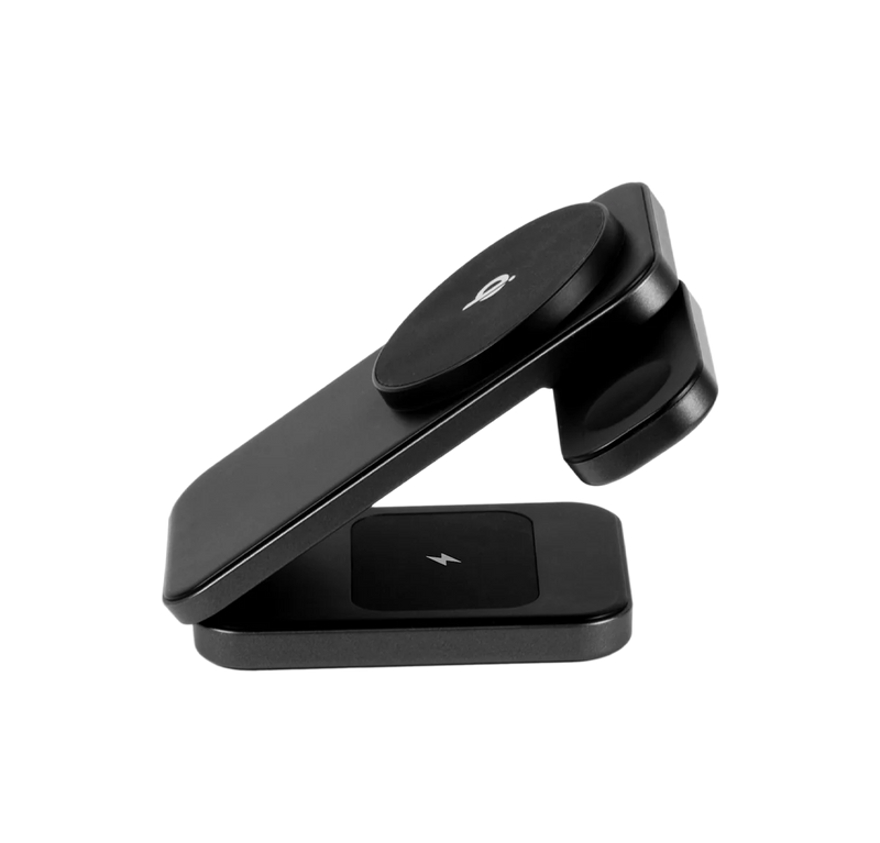 LOGiiX 3-in-1 Folding Qi Charging Stand with 20W charger