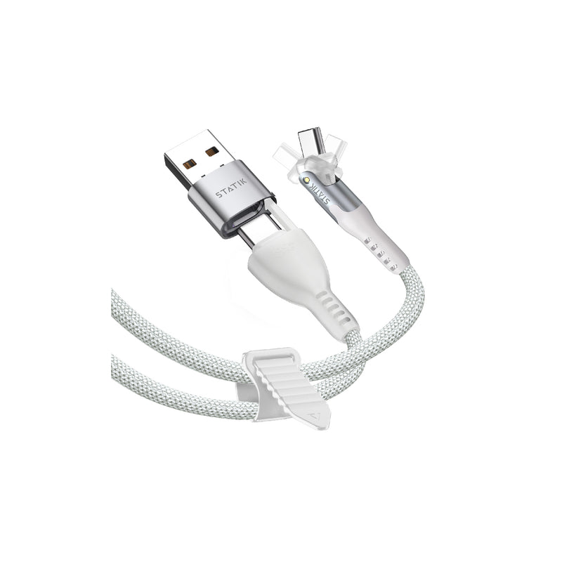 STATIK PowerPivot Pro Nylon Braided 1M (3.3ft) Cable USB-C to USB-C