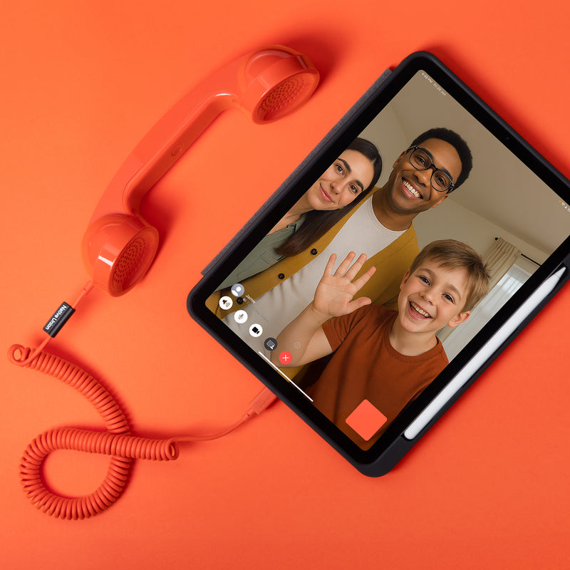 Téléphone USB-C POP Native Union - Design Azur, Micro Et Haut-parleur Haute Qualité - Pour Appels Vidéo (Zoom, Teams, FaceTime), Réduction Radiation Smartphone - 3