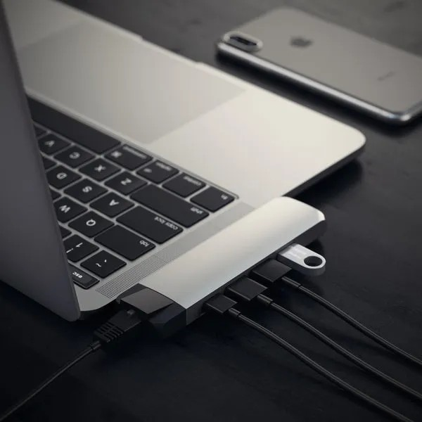 Satechi Type-C Pro Hub Adapter with Ethernet - Space Gray