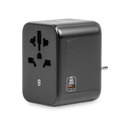 LOGiiX World Traveler XL 30W Travel Adapter - Black