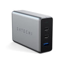 Satechi 100W USB-C PD Compact GaN Charger - Space Gray