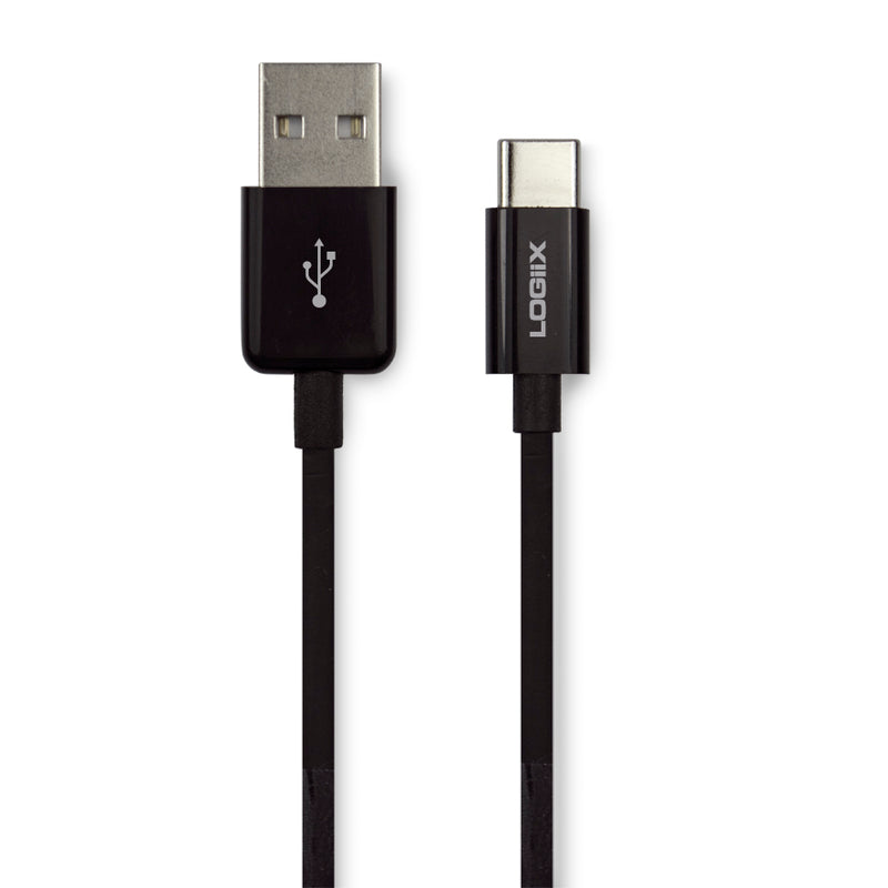 LOGiiX Sync & Charge C 2.0 1.5M USB-A to USB-C - Black