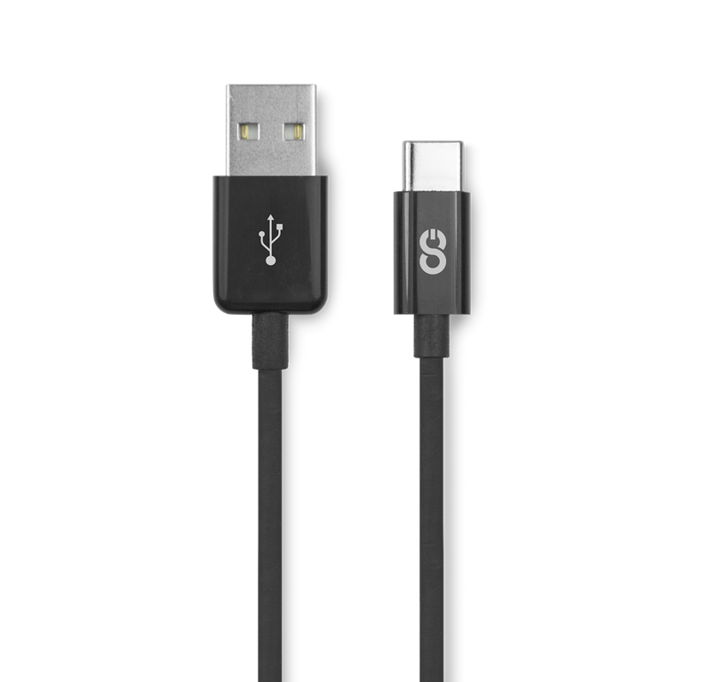 LOGiiX Sync & Charge 30cm USB-A to USB-C 2.0 - Black