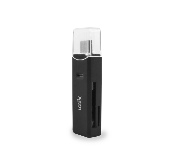 LOGiiX USB-C to SD Adapter Dual Card Reader - Black