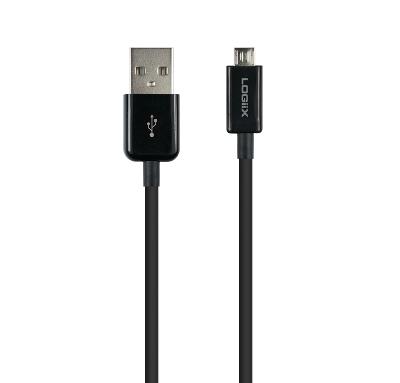LOGiiX Sync & Charge Shortie 30cm Micro USB-Cable - Black