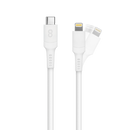 LOGiiX Sync & Charge Anti Stress 1.2M USB-C to Lightning - White