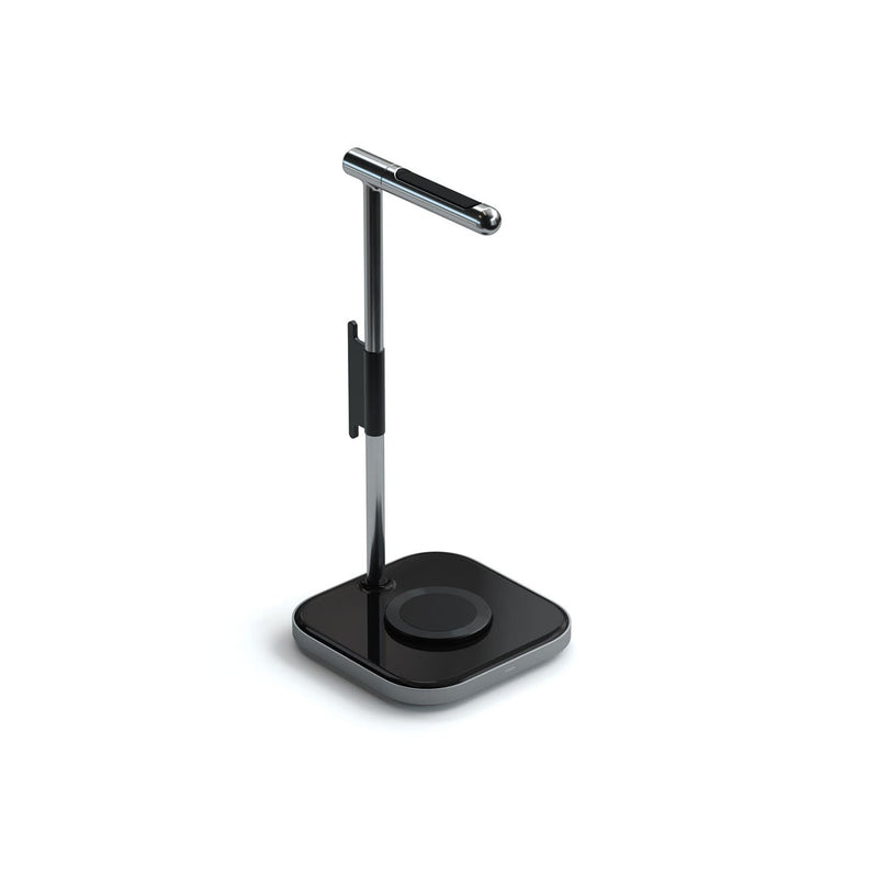 Satechi 2in1 Headphone Stand with Wireless Charger - Space Gray