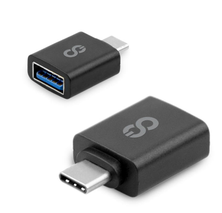 LOGiiX USB-C to USB-A Adapter 2 pack Adapter Kit - Black
