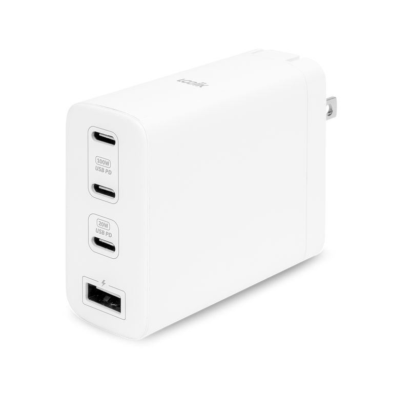 LOGiiX Power Plus 100W XL Wall Charger - White