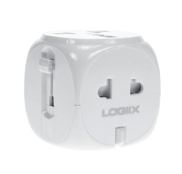 LOGiiX World Traveler Classic Universal Travel Adapter - White