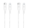 LOGiiX Piston Connect 2 Pack USB-C to Lightning x2 - White
