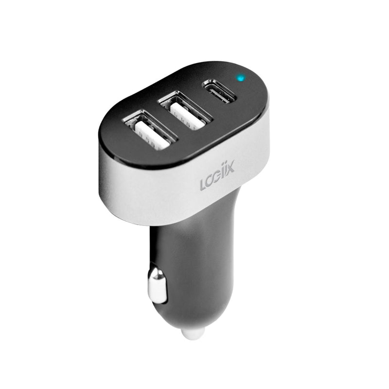 LOGiiX Power Lite XL Auto Charger - Black