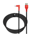 LOGiiX Piston Connect XL Play USB-A to USB-C Gaming cable - Black/Red