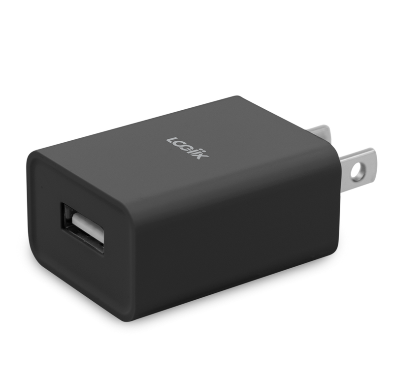 LOGiiX USB Power Cube Classic Single Wall Charger (2022) - Black