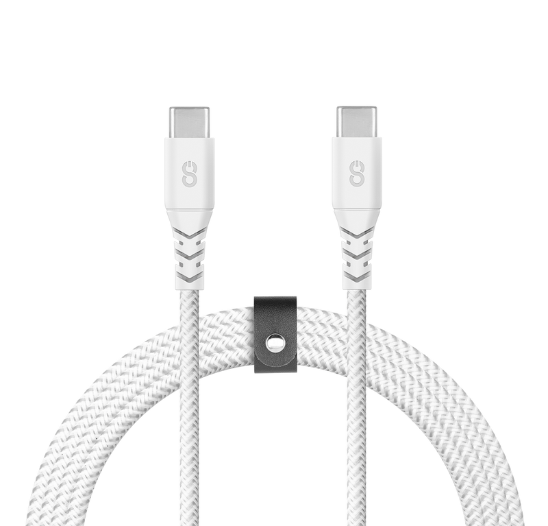 LOGiiX Piston Connect Armour+ 100W 2M USB-C to USB-C - White