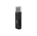 LOGiiX USB-A to SD Adapter Dual Card Reader - Black