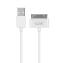 LOGiiX Sync & Charge 30-PIN 1M Cable for iPad/iPhone/iPod - White