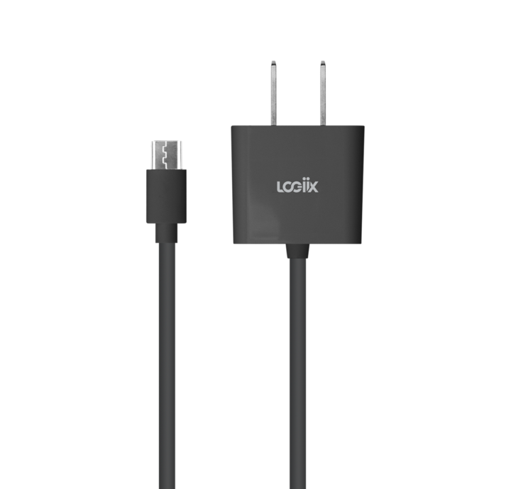 LOGiiX Power Cube Micro II with Built-In 1.5M microUSB - Black